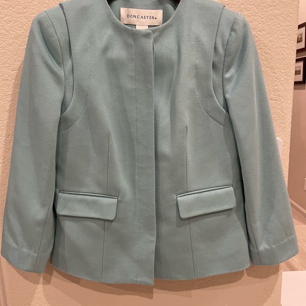 Elegant Women's Light Blue Jacket